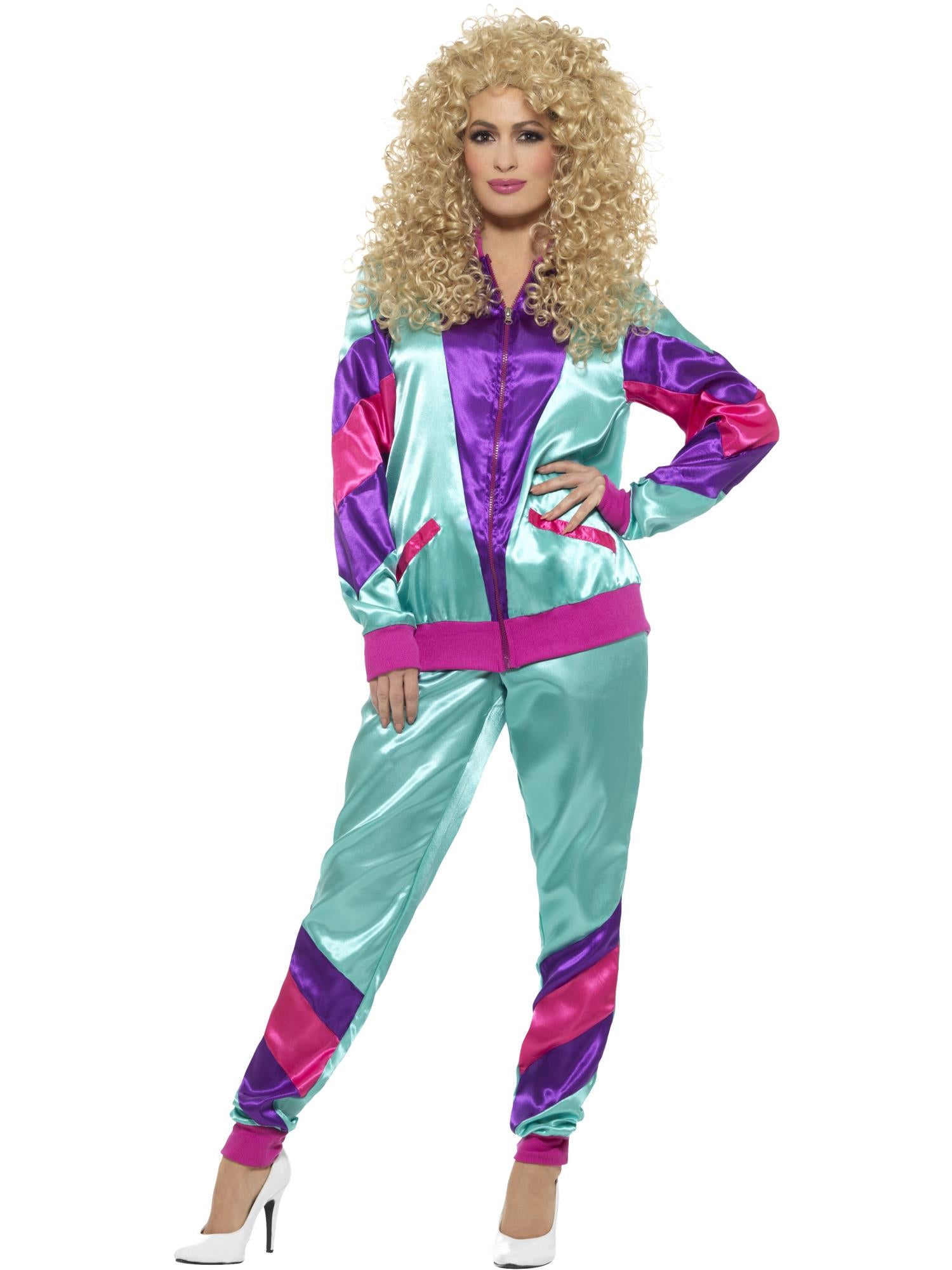80s Height of Fashion Shell Suit Costume, Female, 1