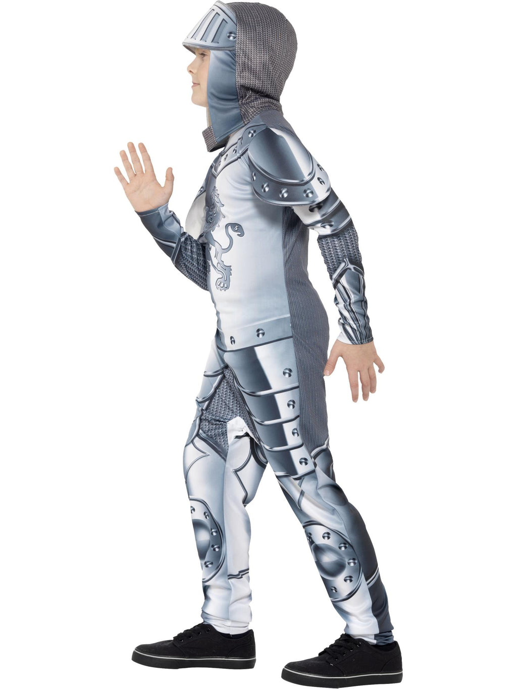 Deluxe Armoured Knight Costume, Grey 3