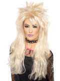 80s Long Mullet Wig, Blonde 1