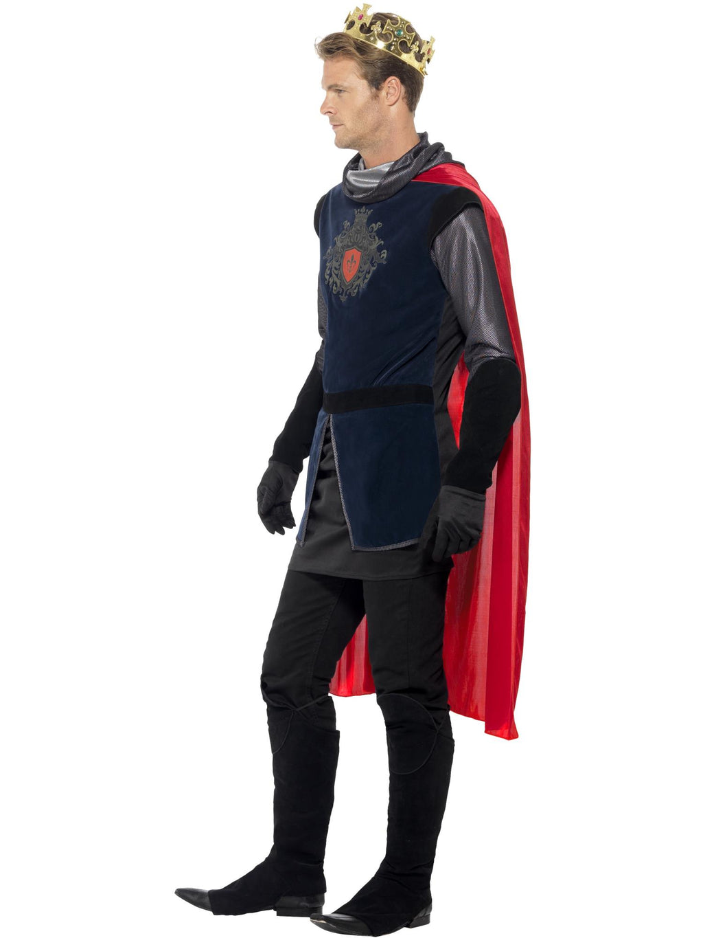Deluxe King Arthur Costume, Black 3
