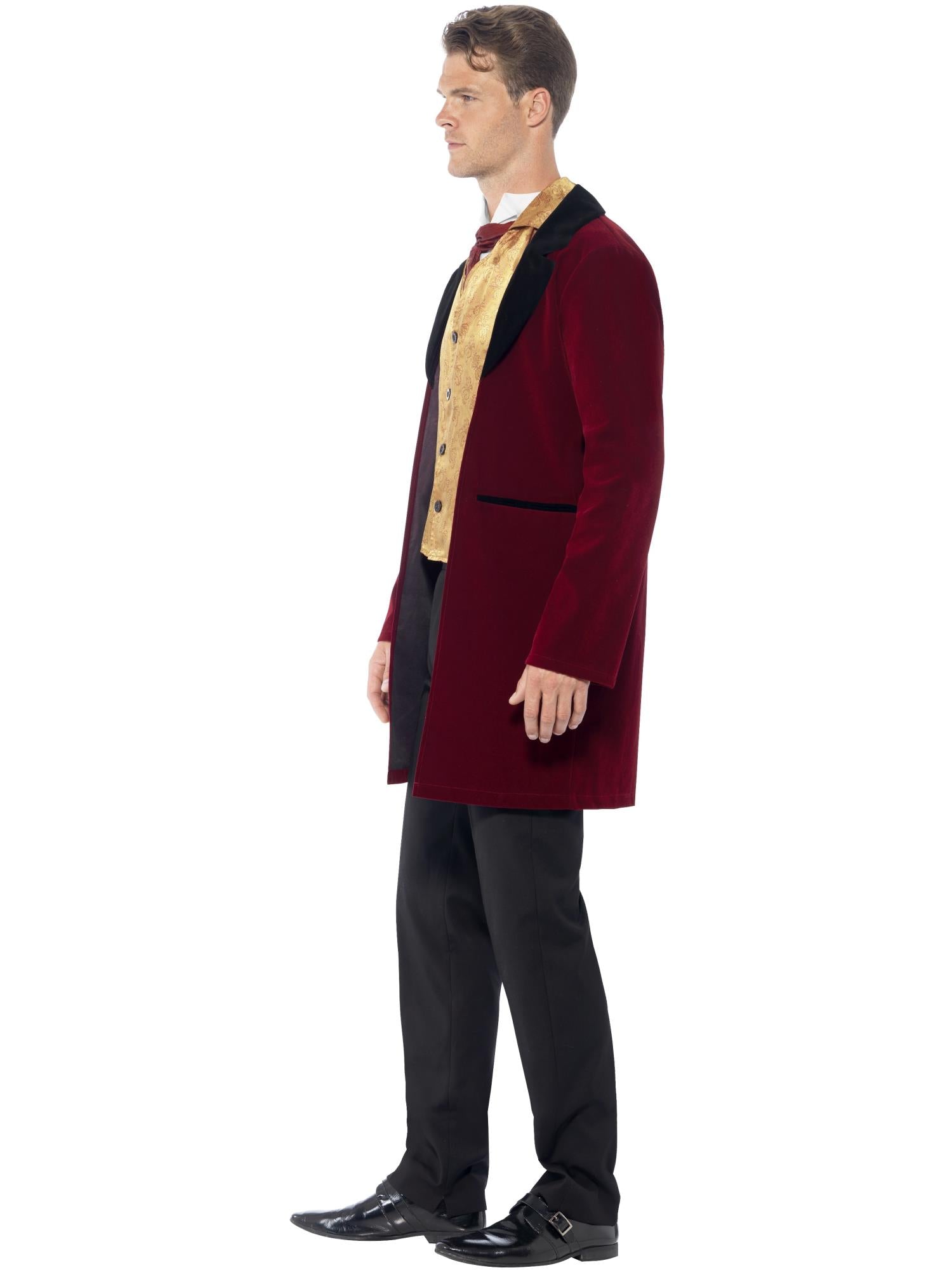 Deluxe Edwardian Gent Costume, Red 3