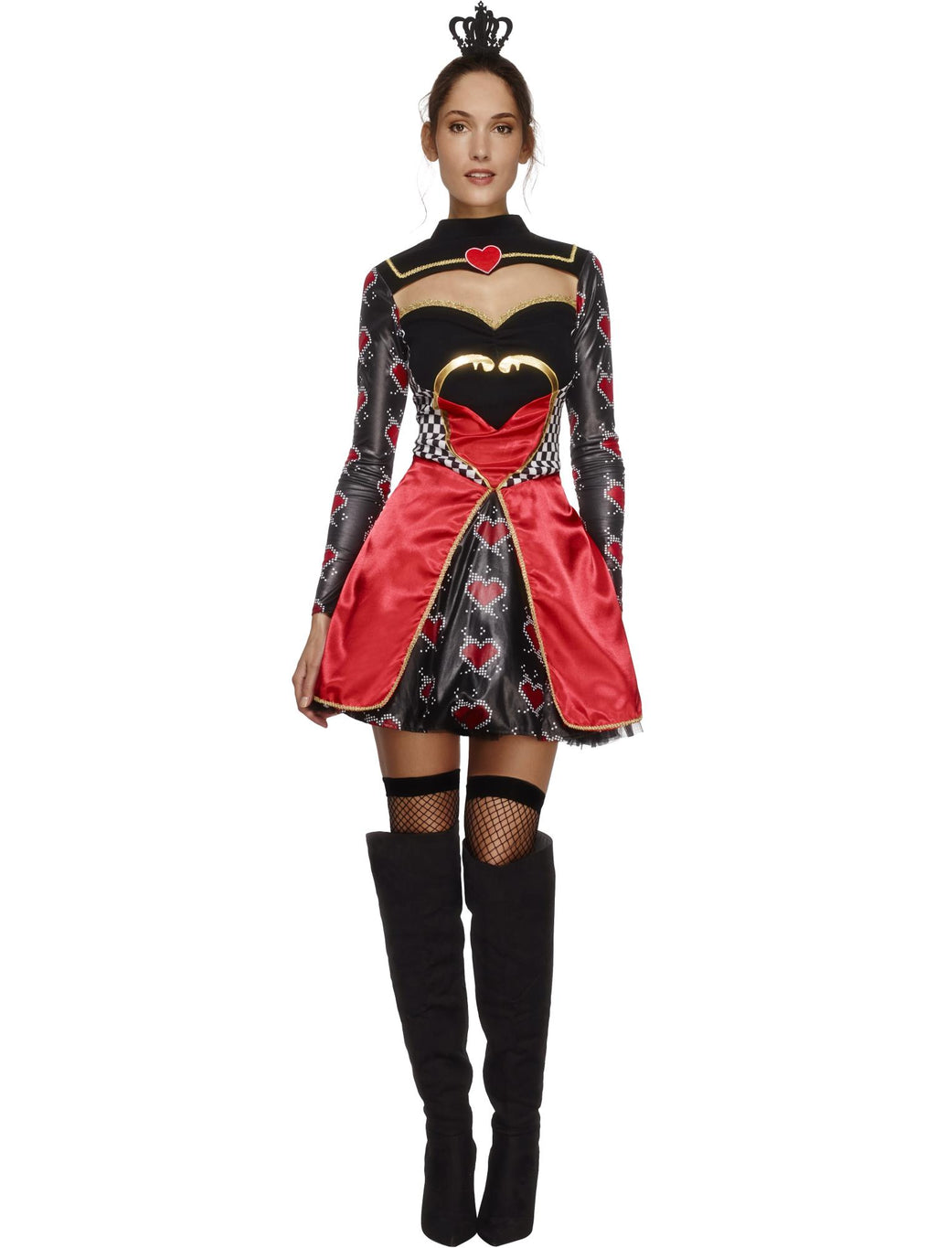 Fever Queen Of Hearts Costume, Black 1