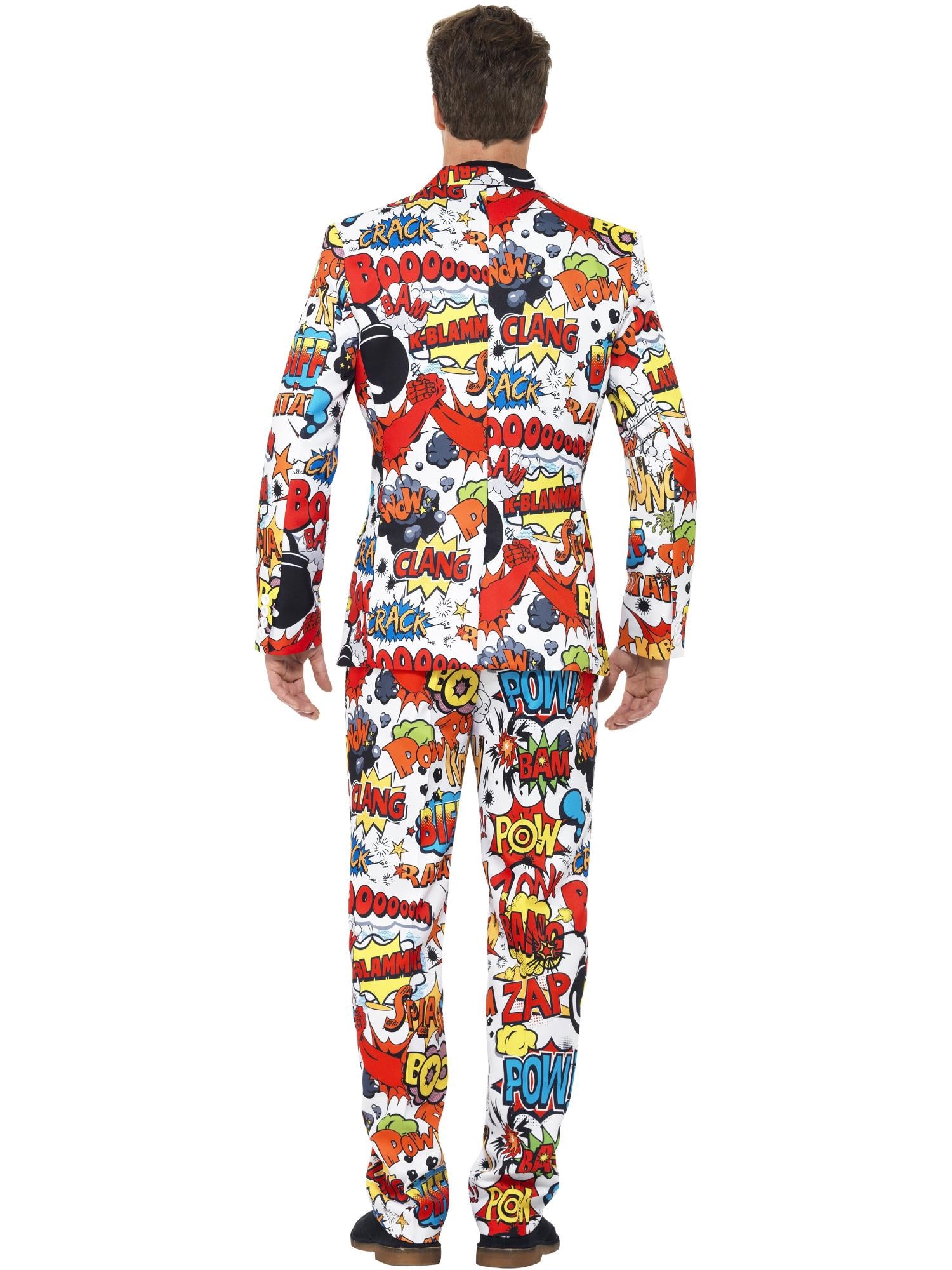 Comic Strip Suit, Red & White 2
