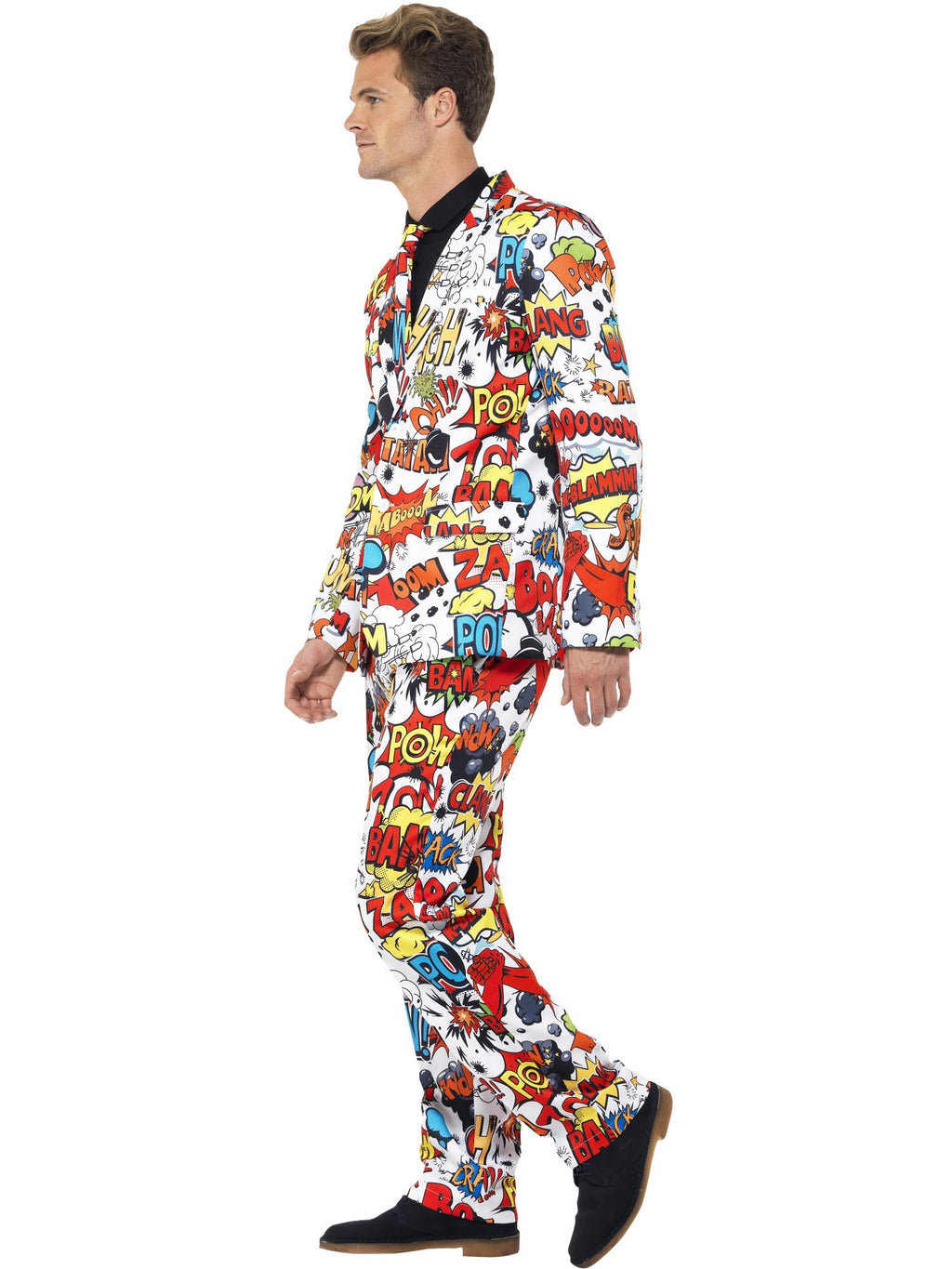 Comic Strip Suit, Red & White 3