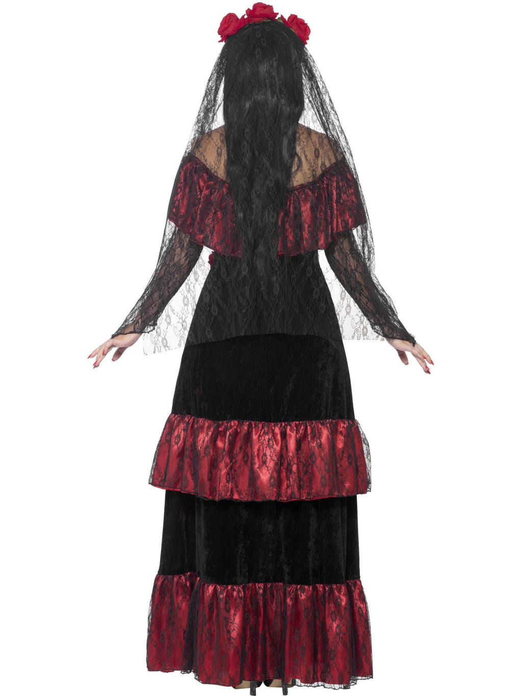 Deluxe Day of the Dead Bride Costume, Black 2