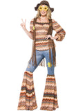 Harmony Hippie Costume, Multi-Coloured 1