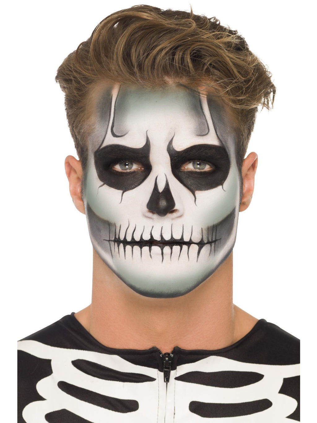 Smiffys Make-Up FX, GID Skeleton Kit, Grease, Blac 1