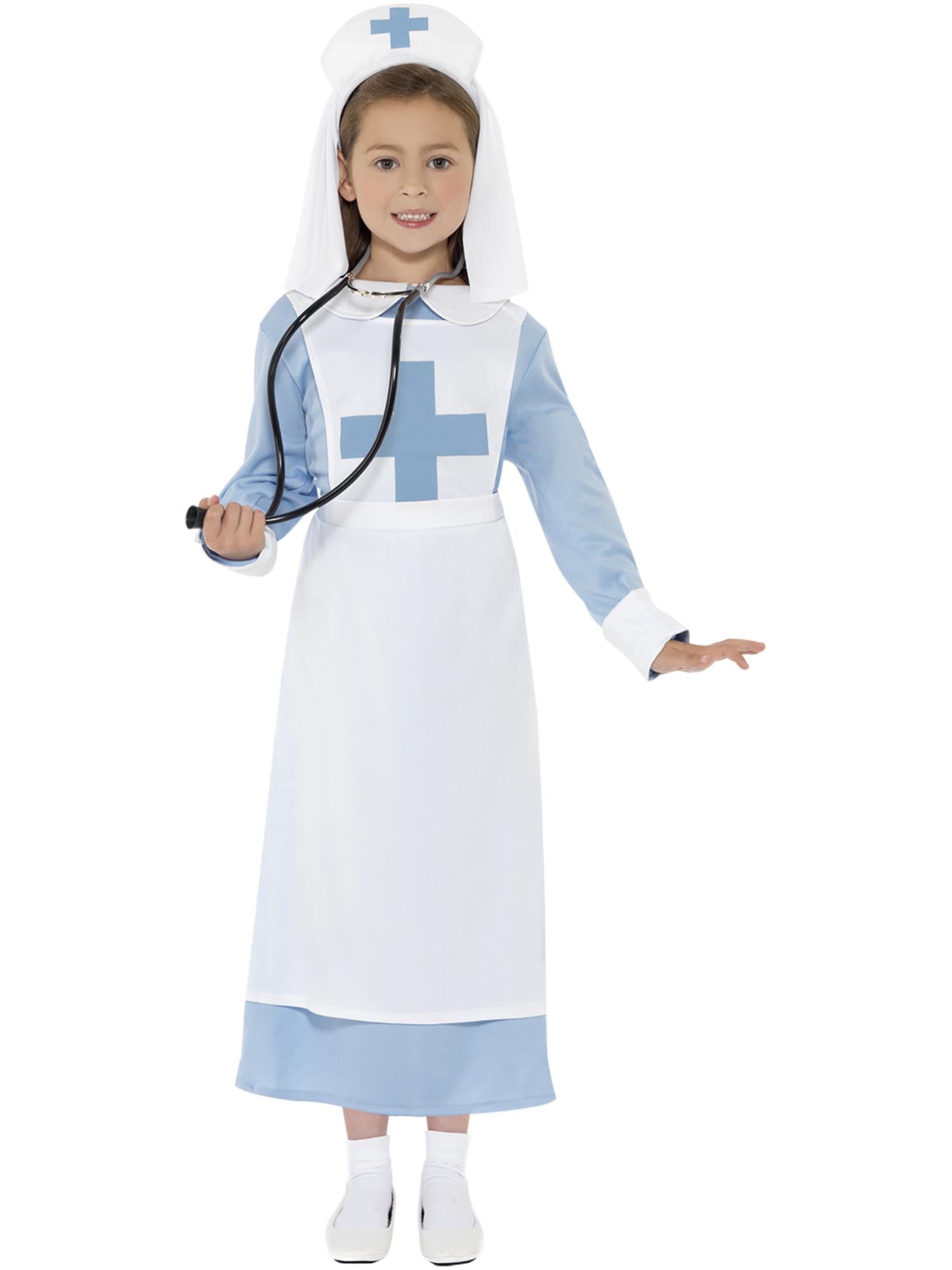 WW1 Nurse Costume, Blue 1