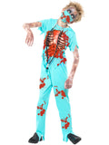 Zombie Surgeon Costume, Blue 1