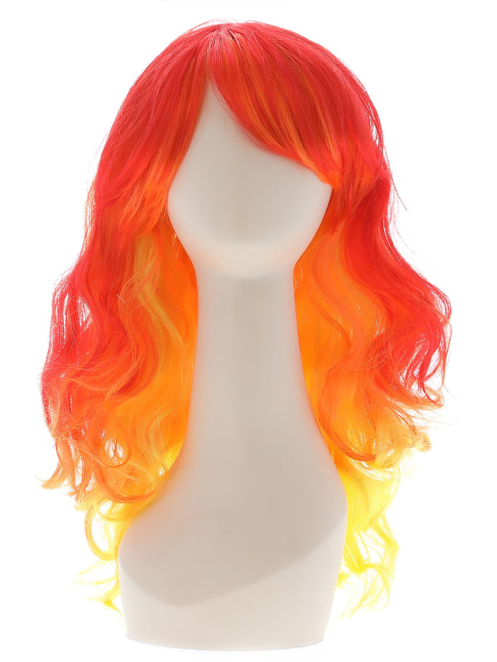Ombre Devil Flame Wig, Red & Orange 3