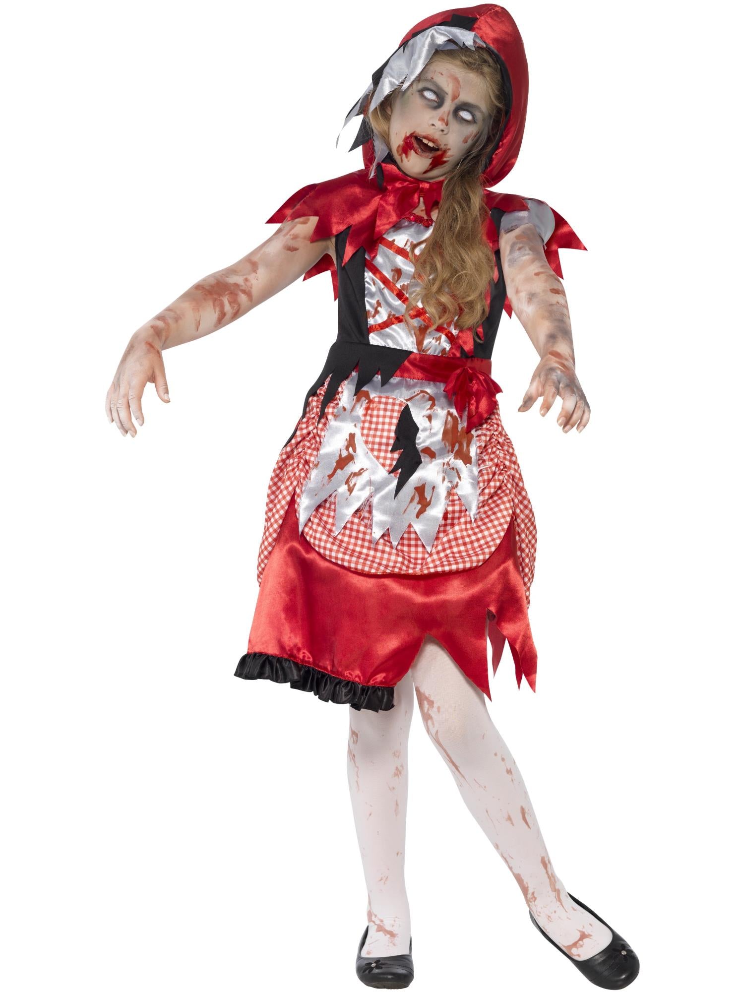 Zombie Miss Hood Costume, Red 1