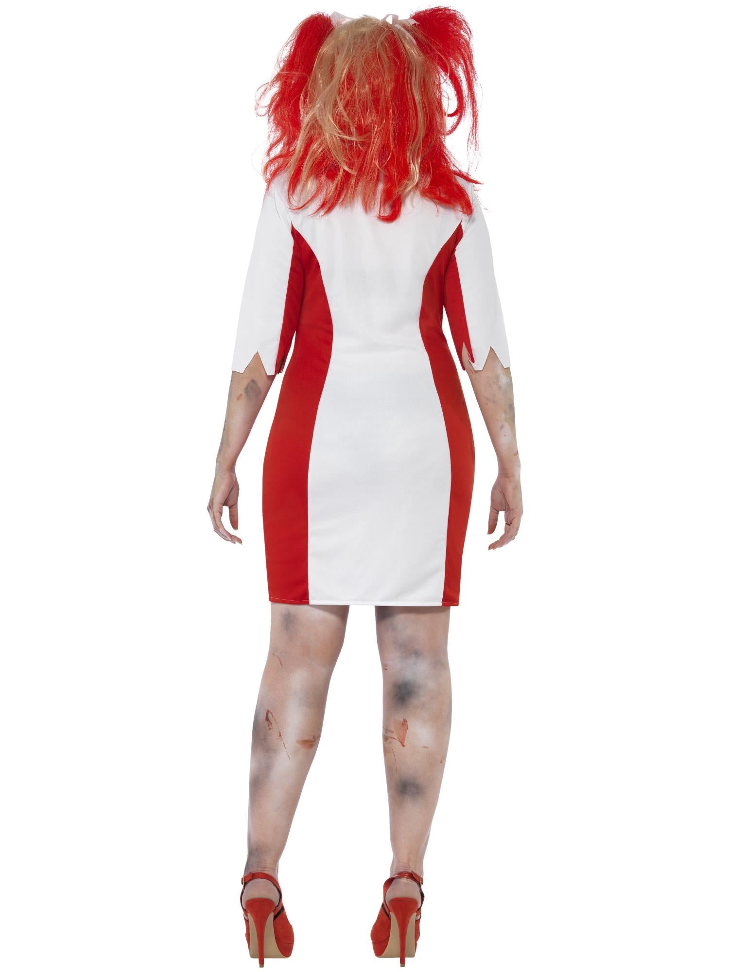 Curves Zombie Nurse Costume, White 2