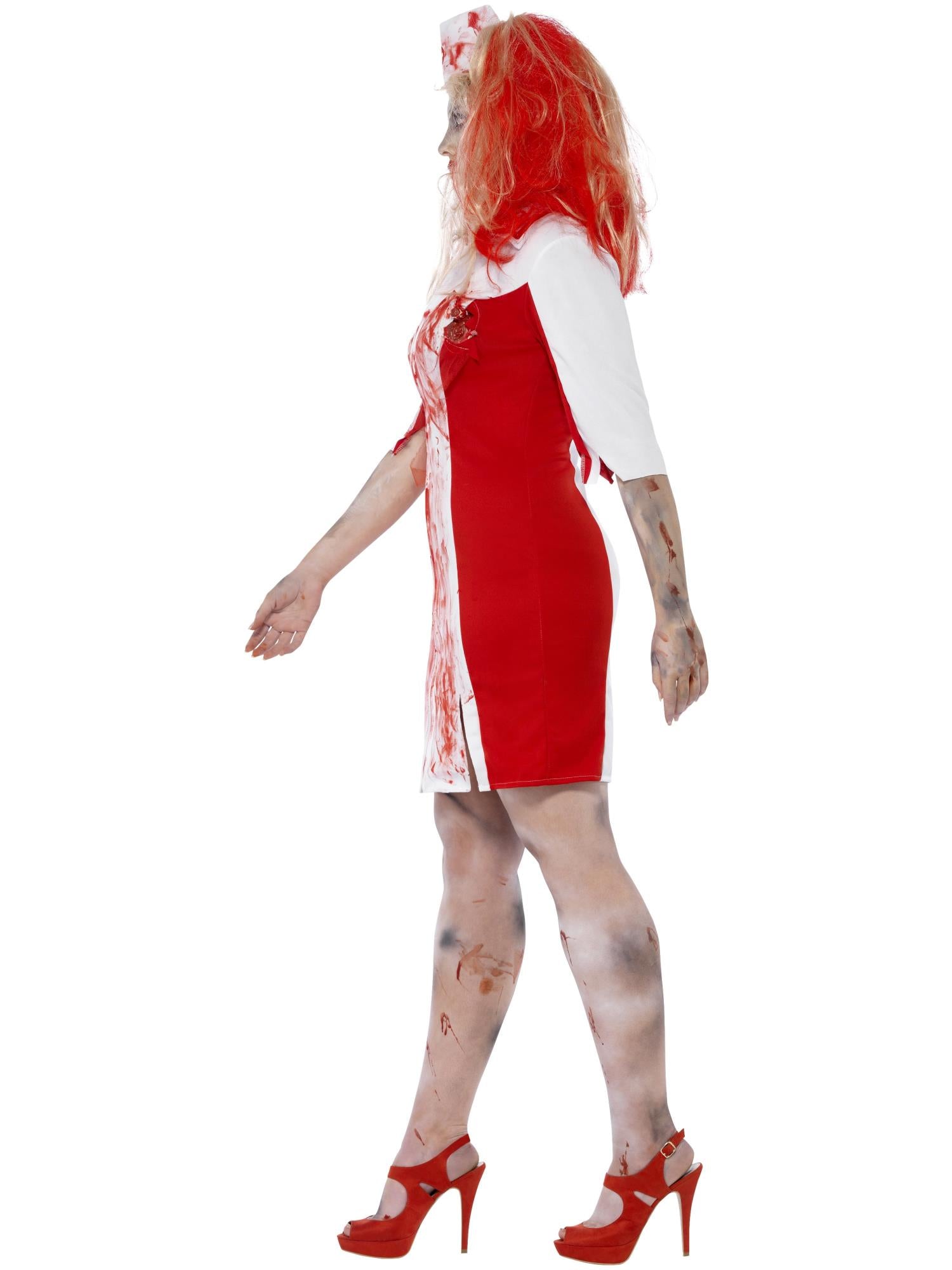 Curves Zombie Nurse Costume, White 3