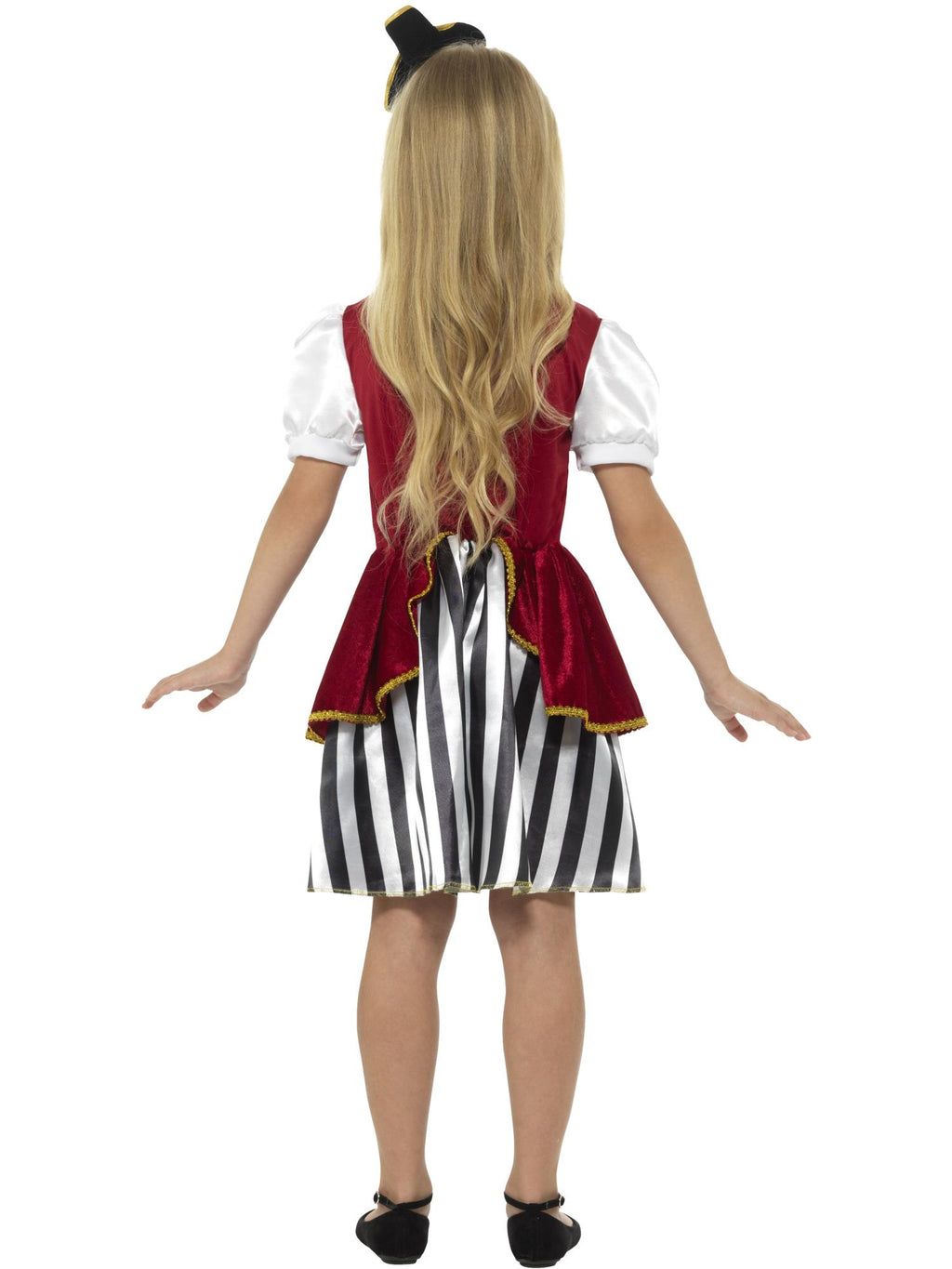 Deluxe Pirate Girl Costume, Red & Black 2