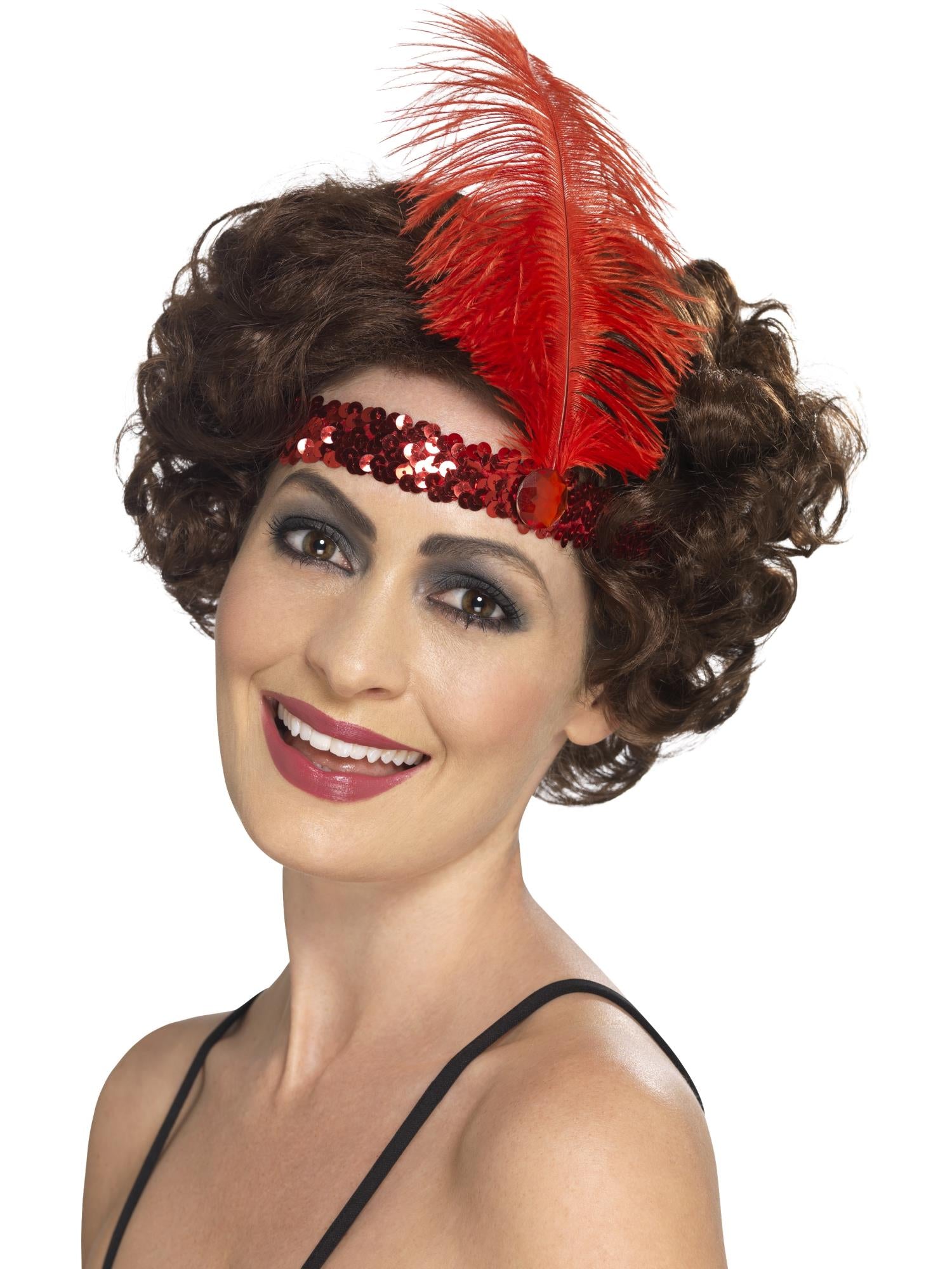 Flapper Headband, Red 1