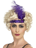 Flapper Headband, Purple 1