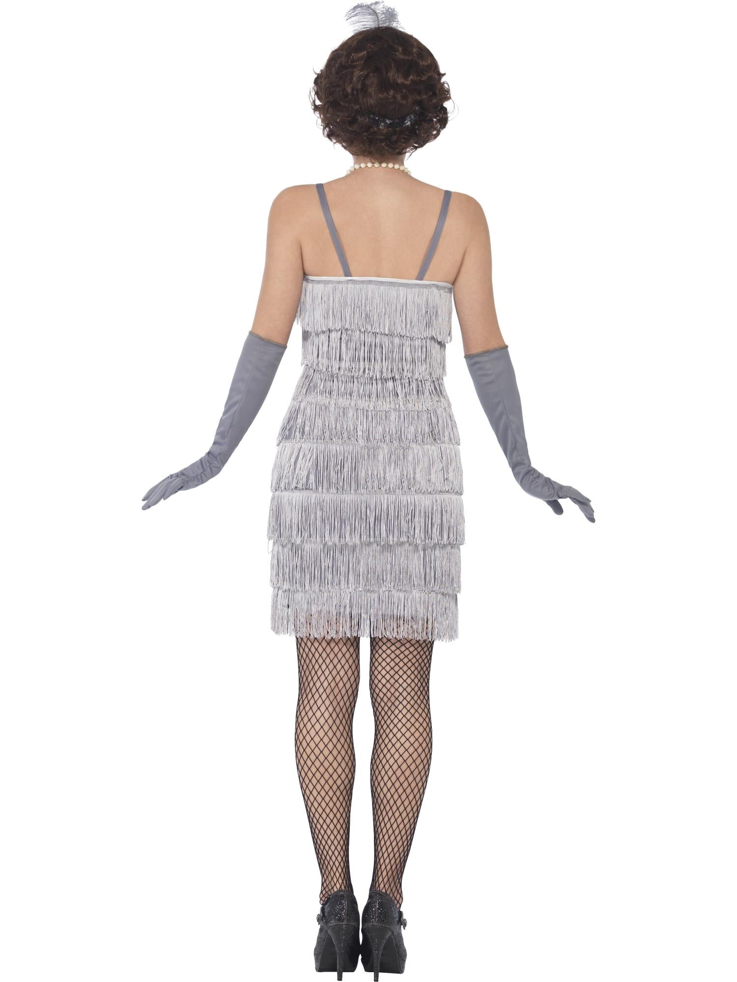 Flapper Costume, Silver 2