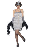 Flapper Costume, Silver 1