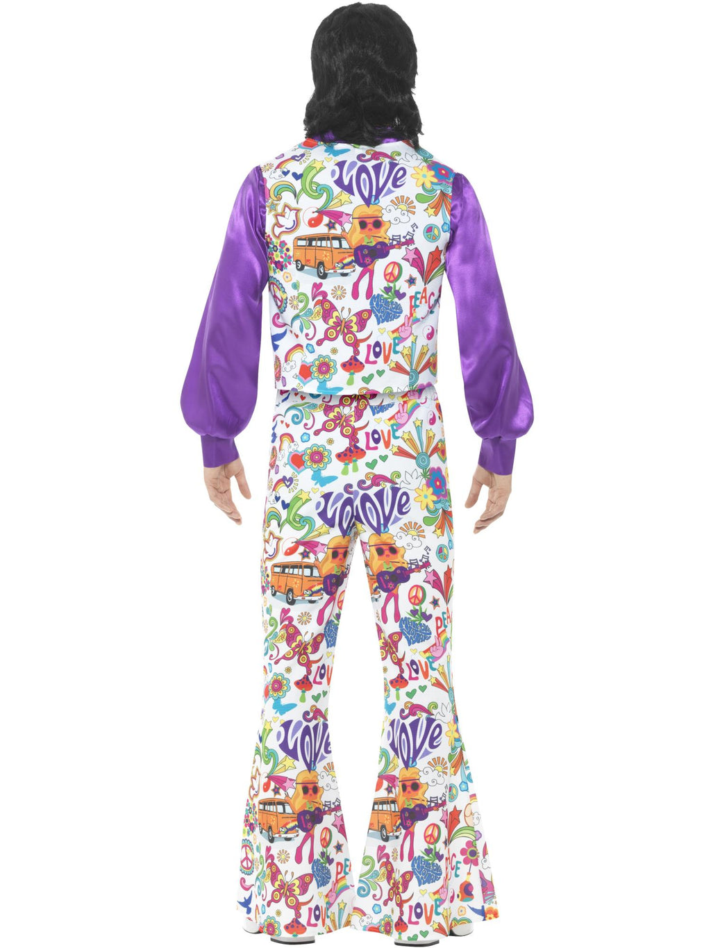 60s Groovy Hippie Costume, Multi-Coloured 2