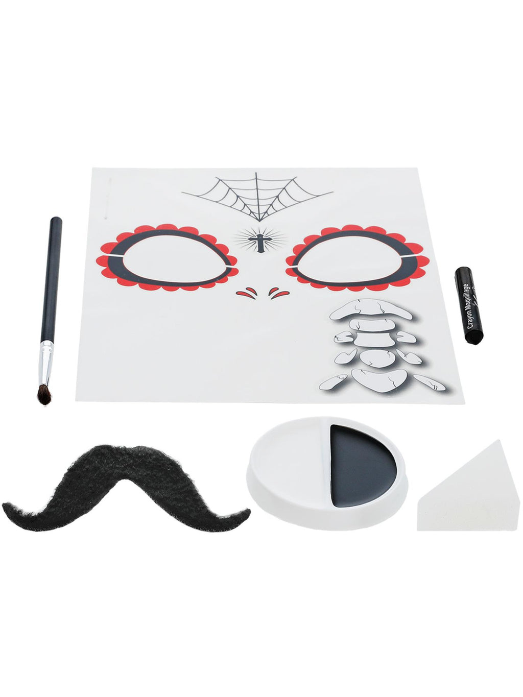 Smiffys Make-Up FX, DOTD Se?or Bones Kit, Grease, 3