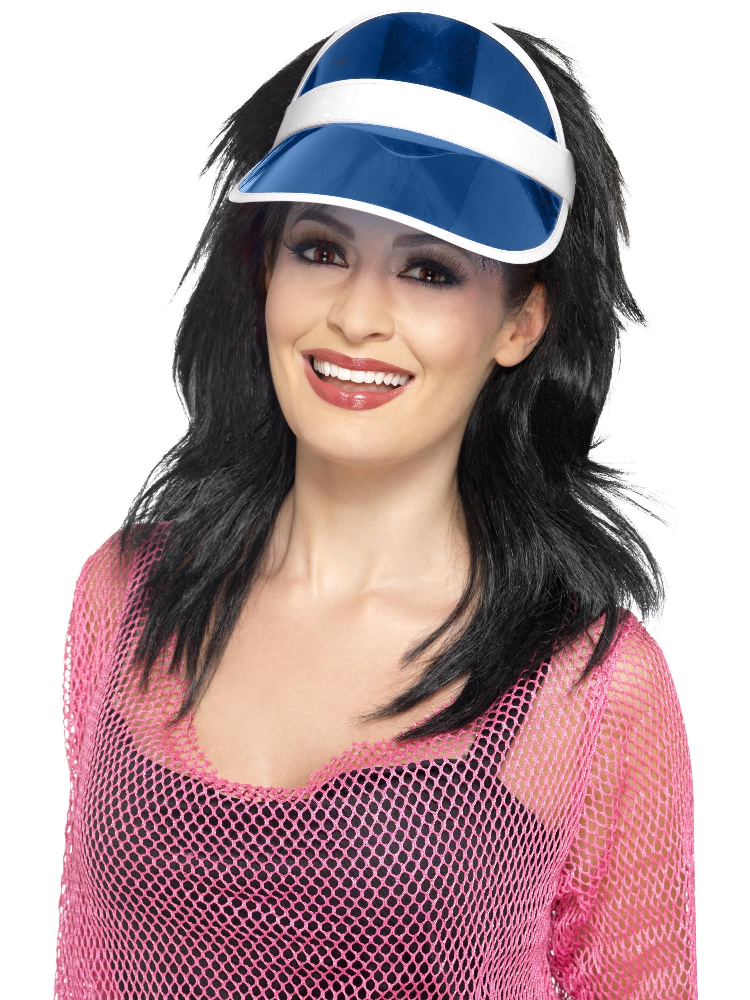 80s Sun Visor, Blue 1