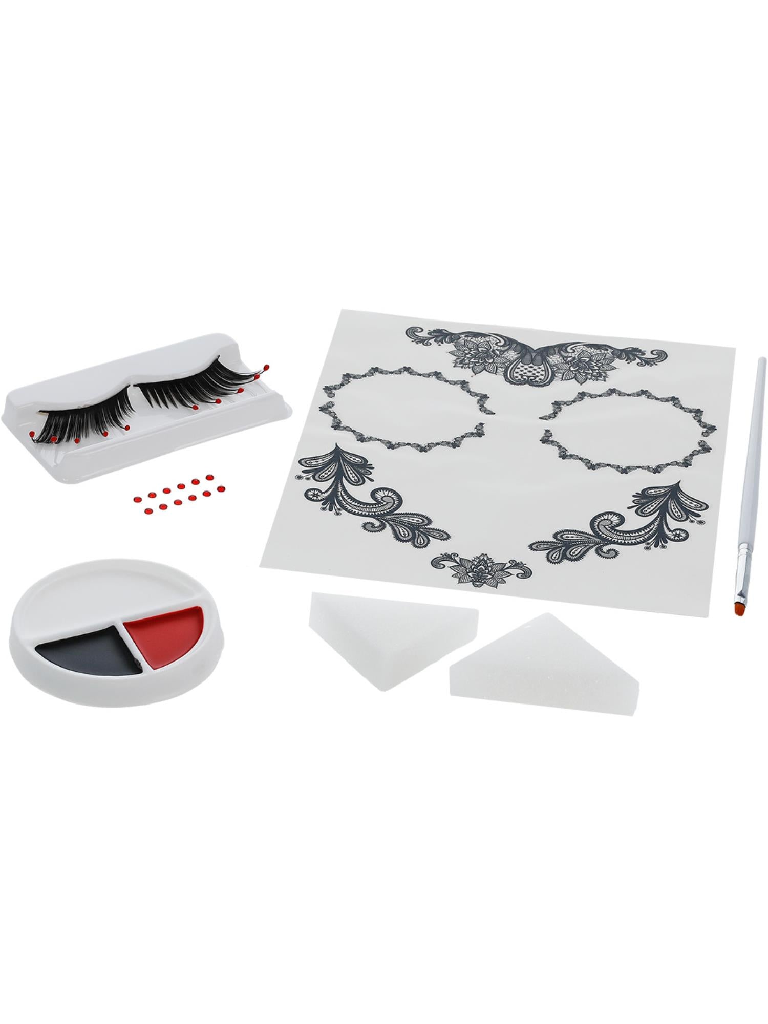 Smiffys Make-Up FX, DOTD Glamour Kit, Grease, Blac 3