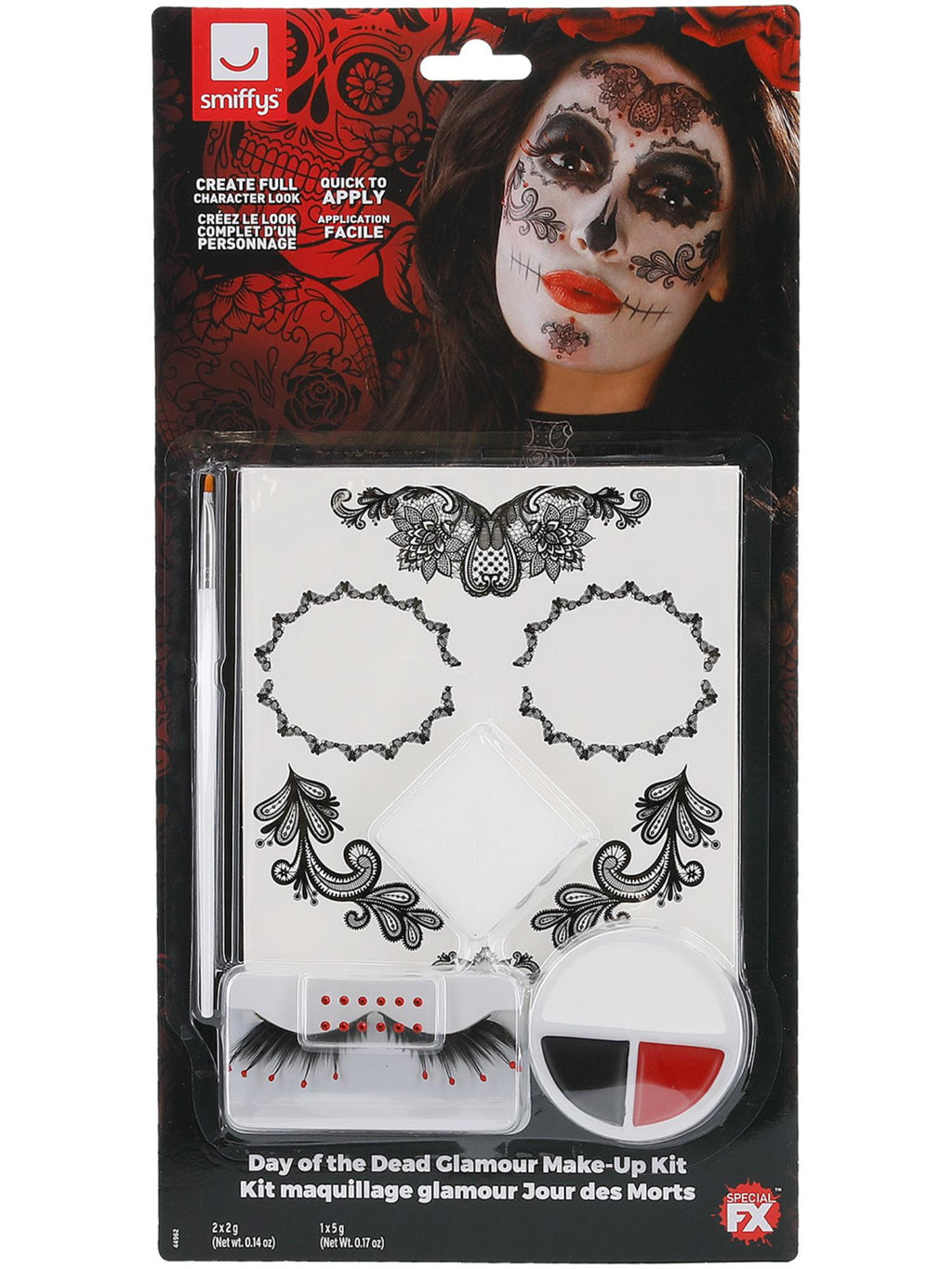 Smiffys Make-Up FX, DOTD Glamour Kit, Grease, Blac 2