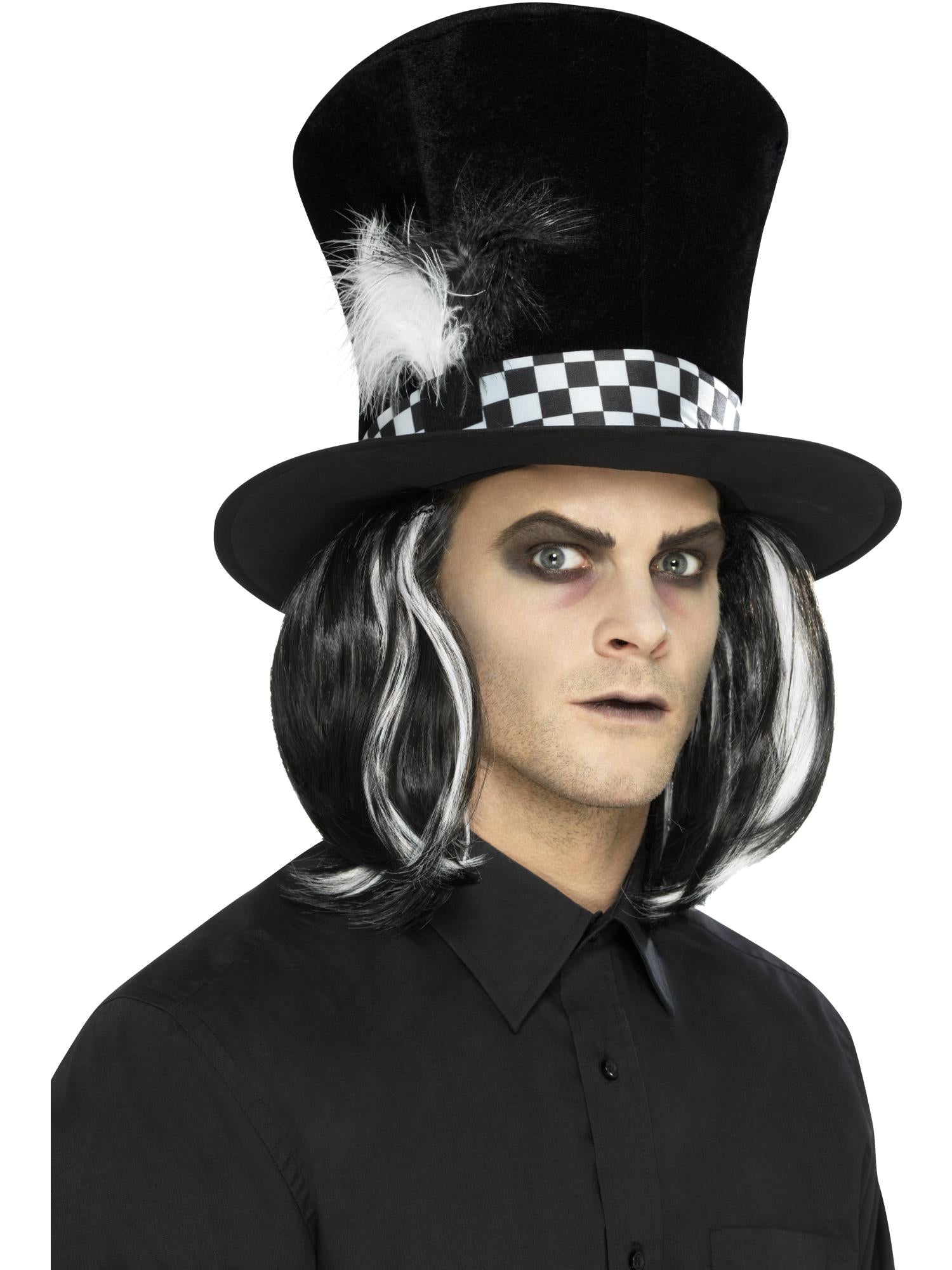 Dark Tea Party Top Hat, Black 1