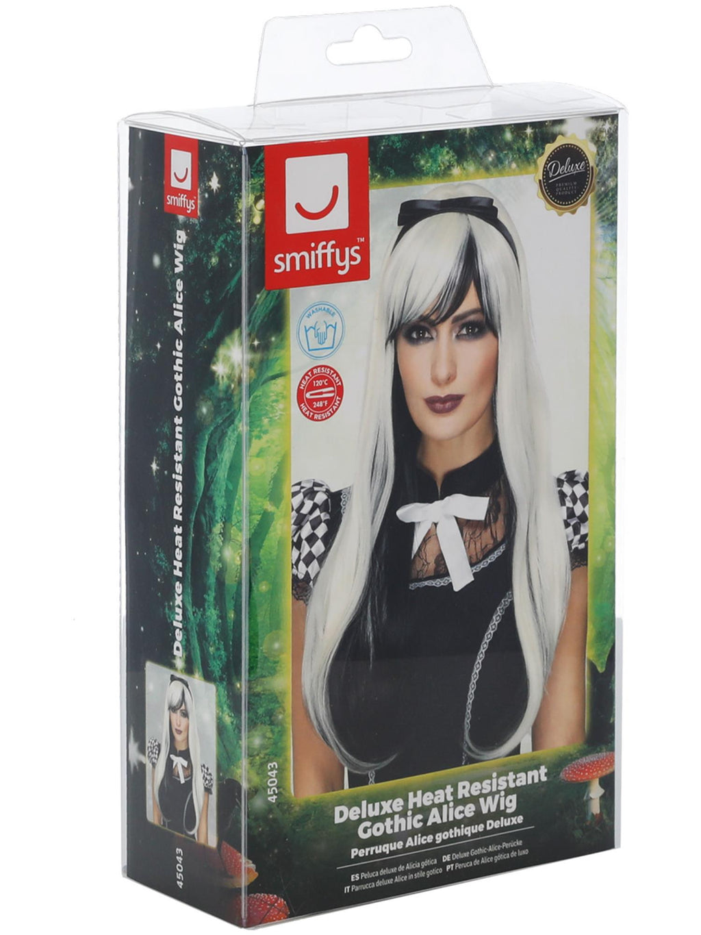 Deluxe Gothic Alice Wig, Blonde & Black 2