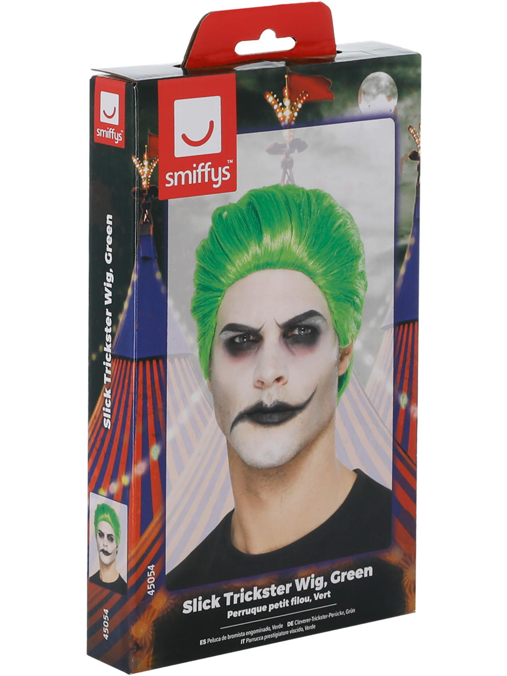 Slick Trickster Wig, Green 2