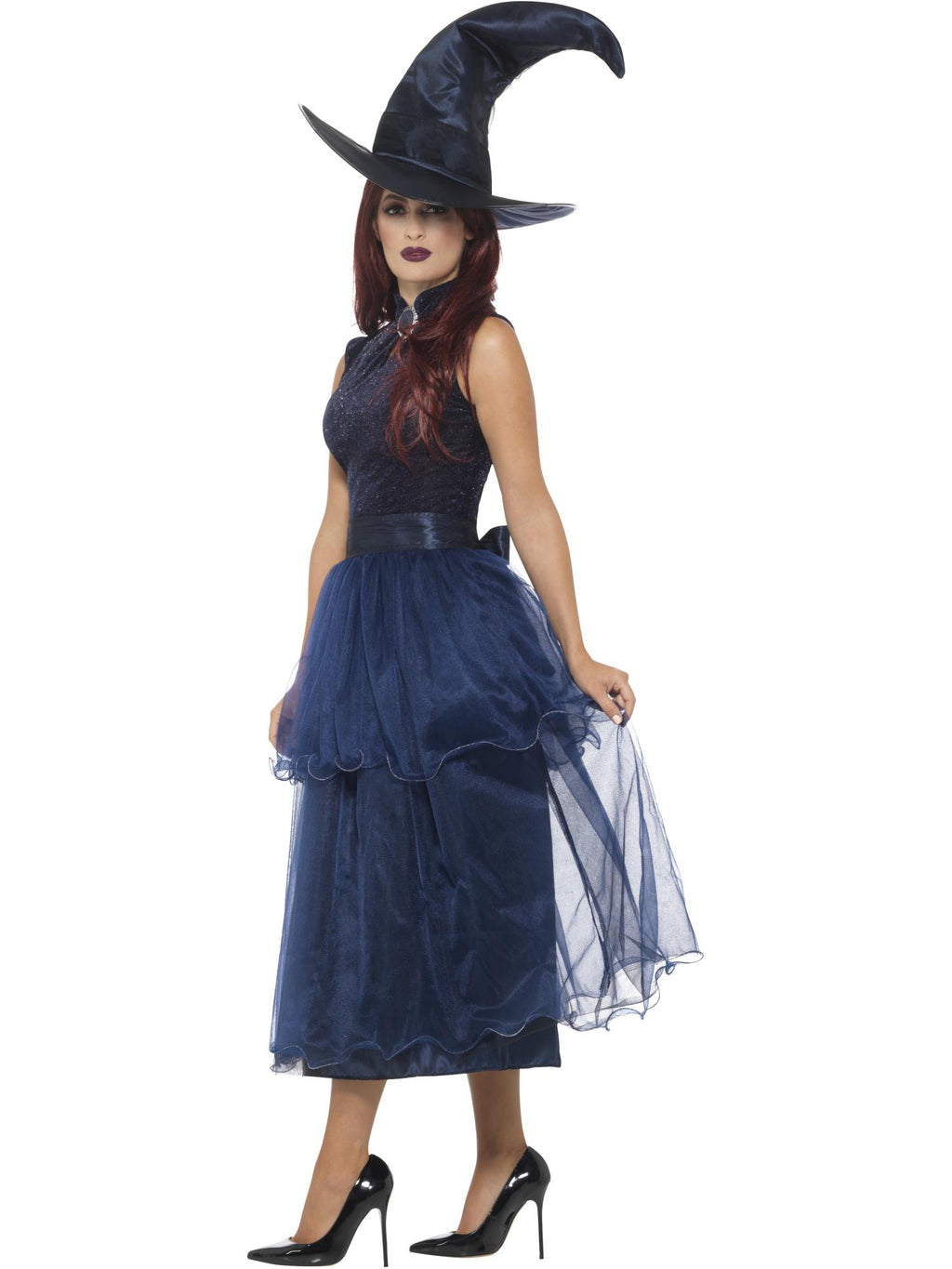 Deluxe Midnight Witch Costume, Blue 3