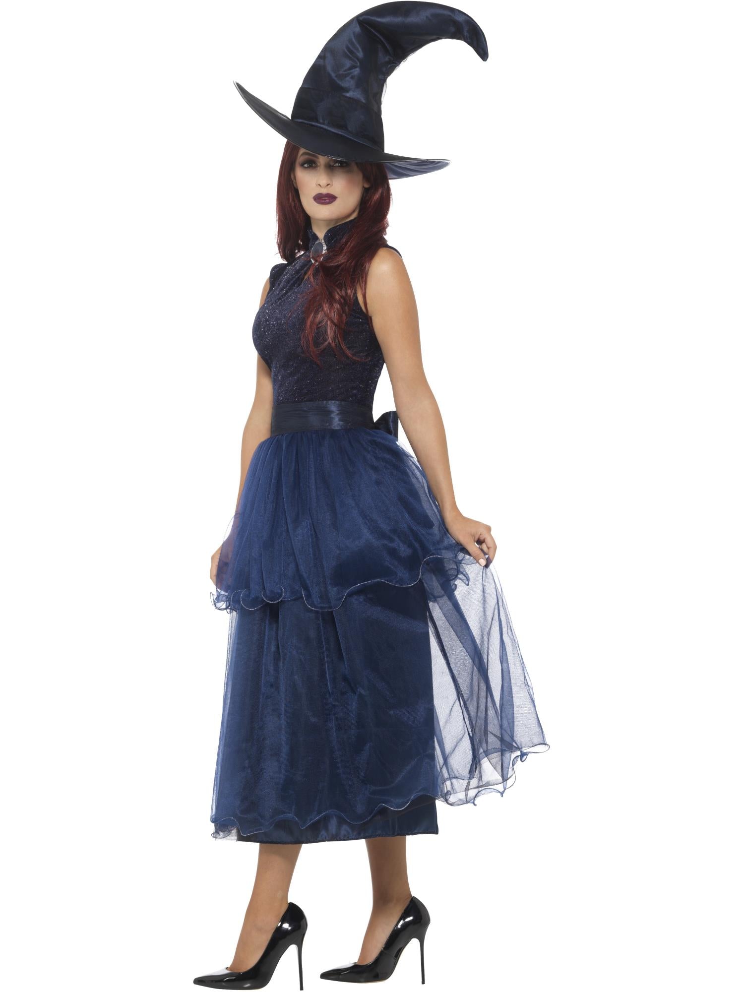 Deluxe Midnight Witch Costume, Blue 3
