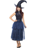 Deluxe Midnight Witch Costume, Blue 1