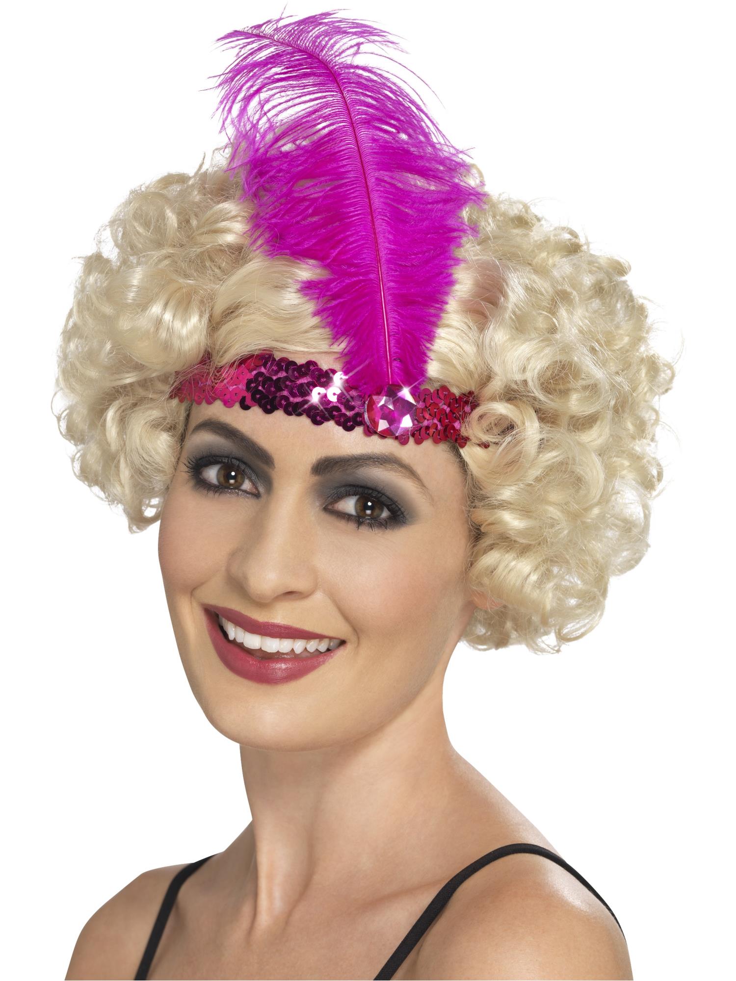 Flapper Headband, Pink 1