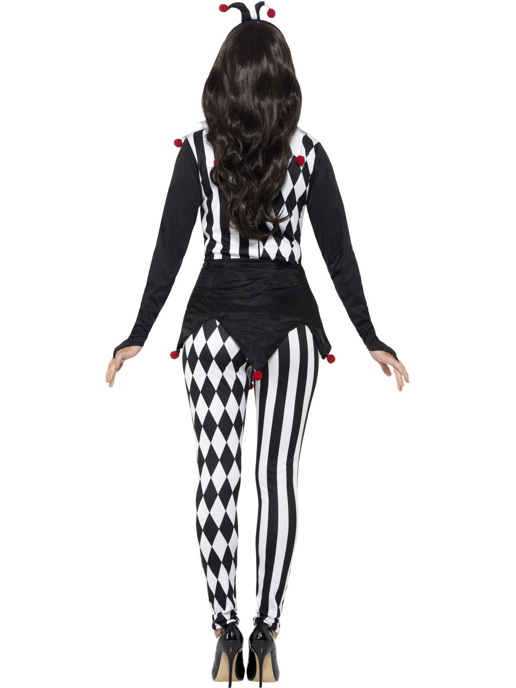 Female Jester Costume, Black 2