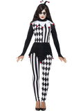 Female Jester Costume, Black 1