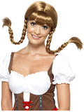Bavarian Babe Wig, Plaited, Brown 1