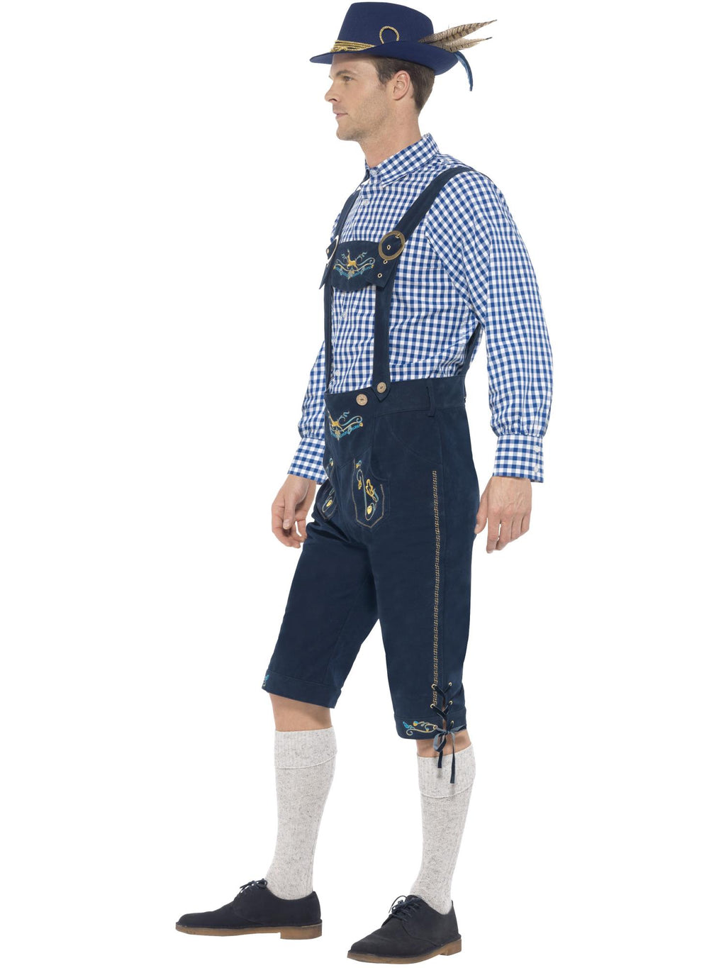 Deluxe Traditional Rutger Bavarian Costume, Blue 3