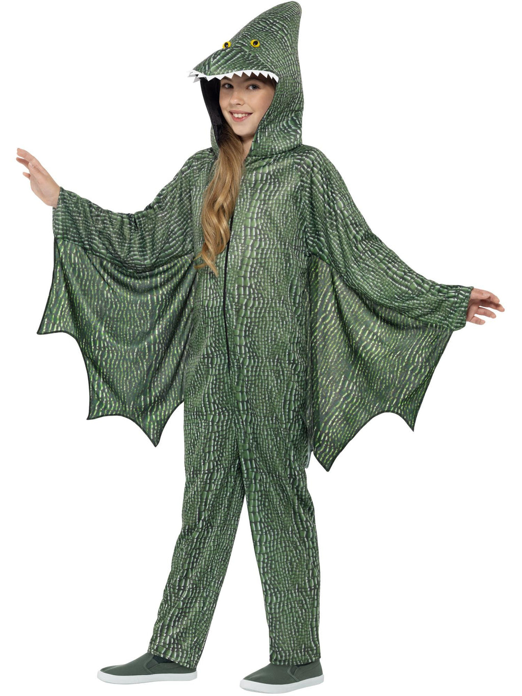 Pterodactyl Dinosaur Costume, Green 1