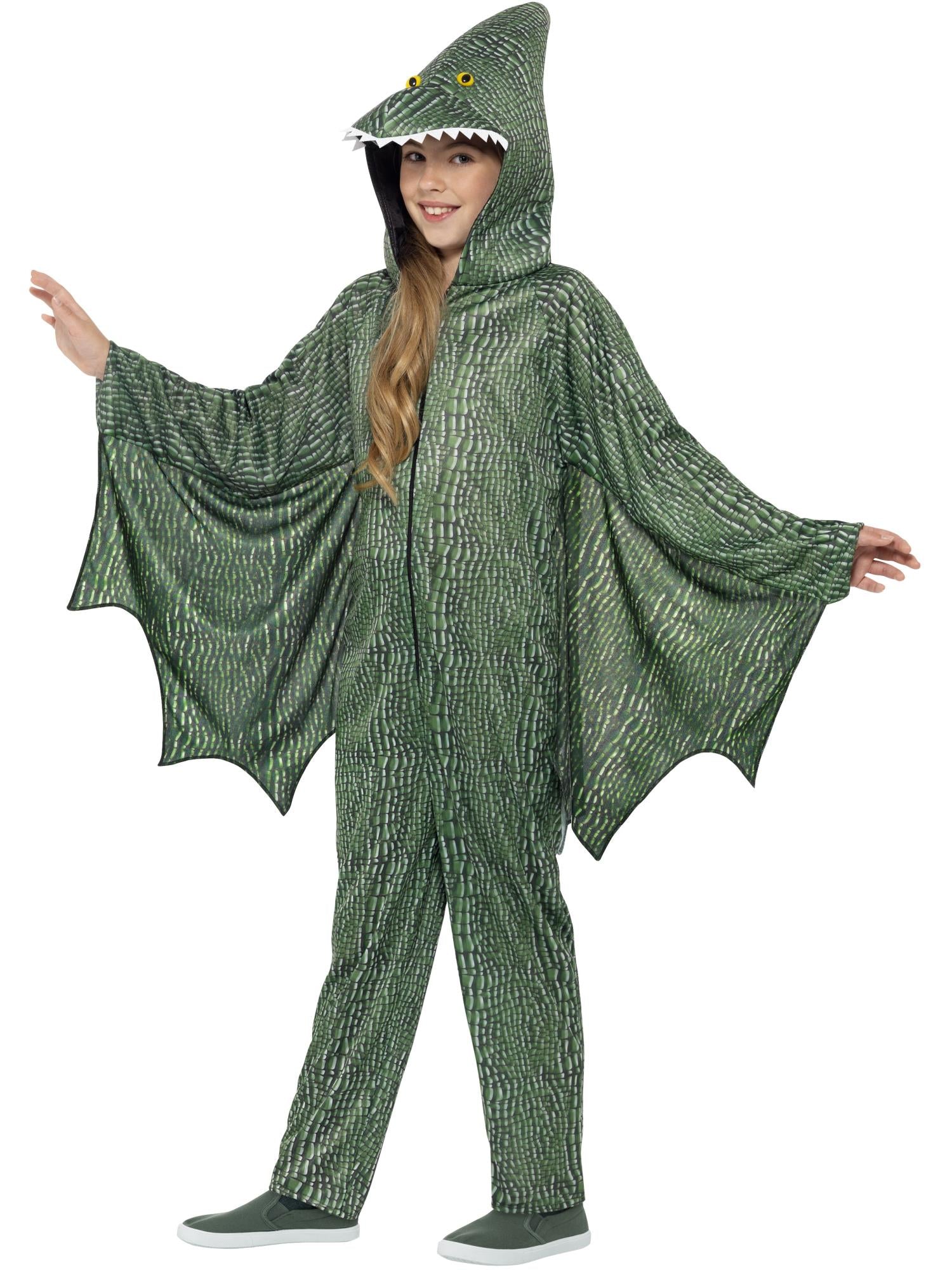 Pterodactyl Dinosaur Costume, Green 1