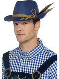 Authentic Bavarian Festival Hat, Blue 1