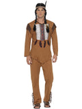 Native American Inspired Warrior Costume, Brown 1
