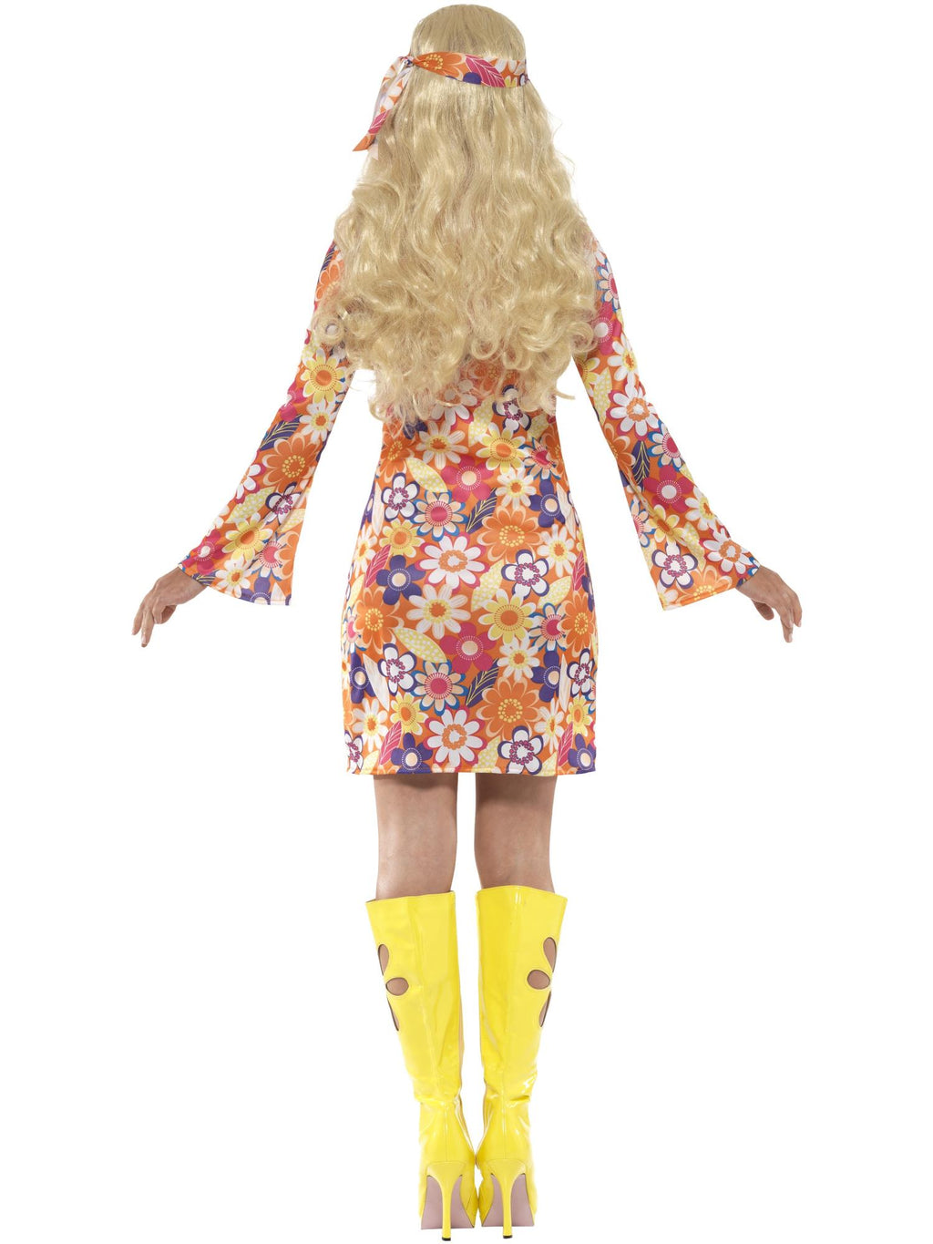 Flower Hippie Costume, Multi-Coloured 2