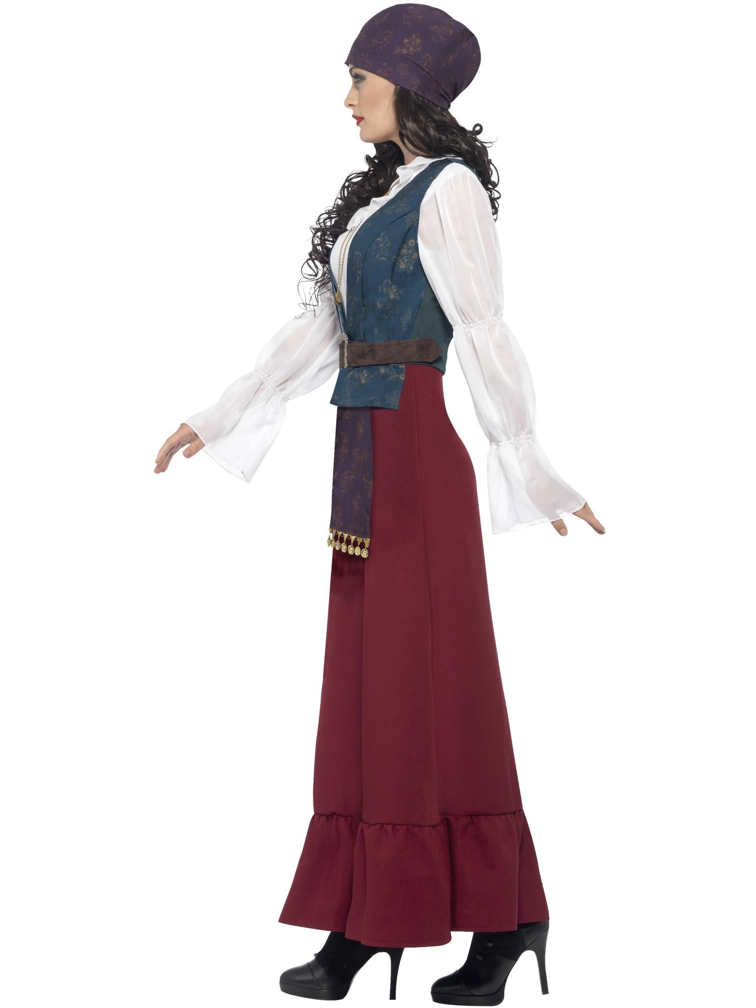 Deluxe Pirate Buccaneer Beauty Costume, Purple 3