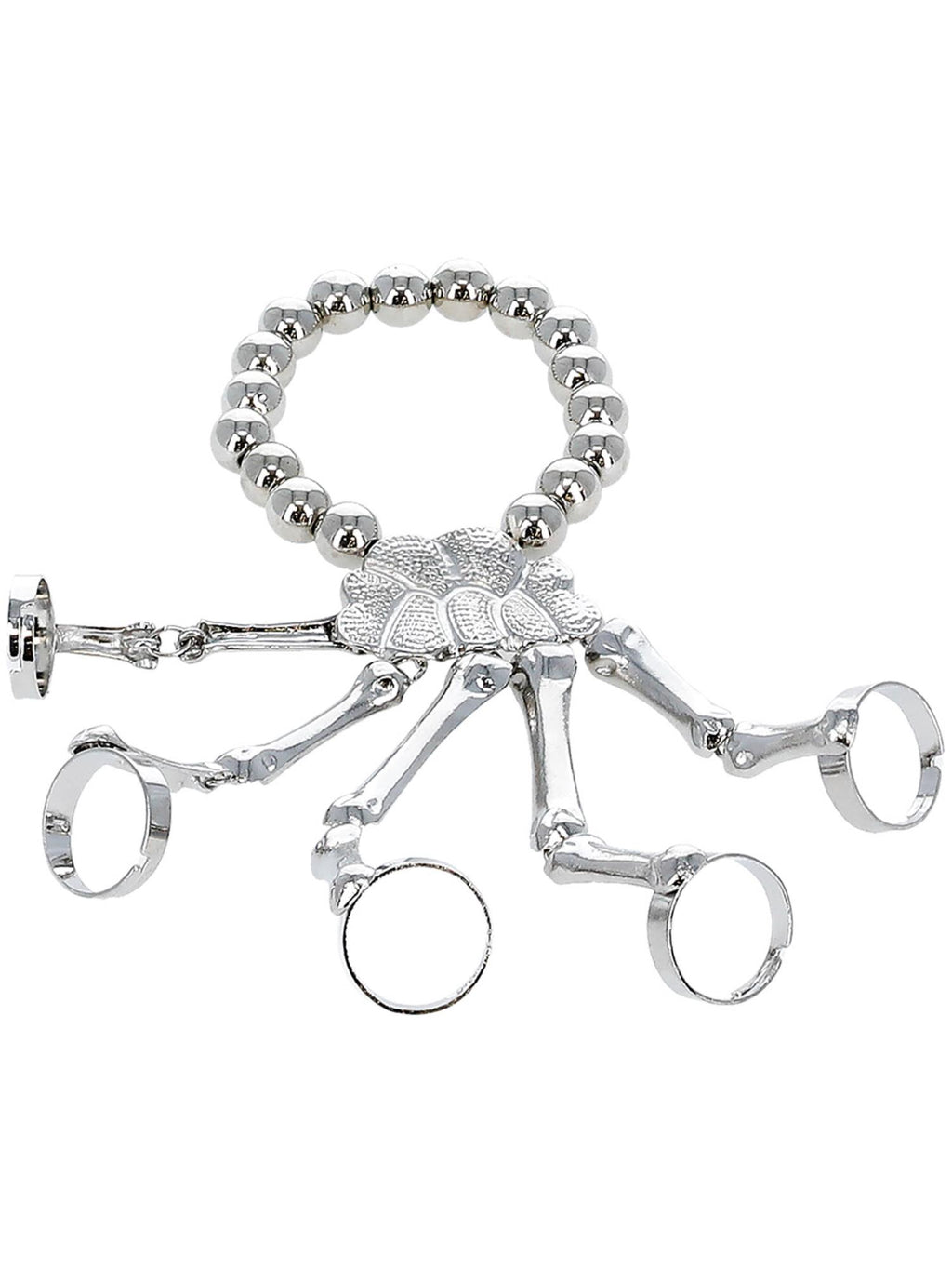 Skeleton Hand Bracelet, Silver 3