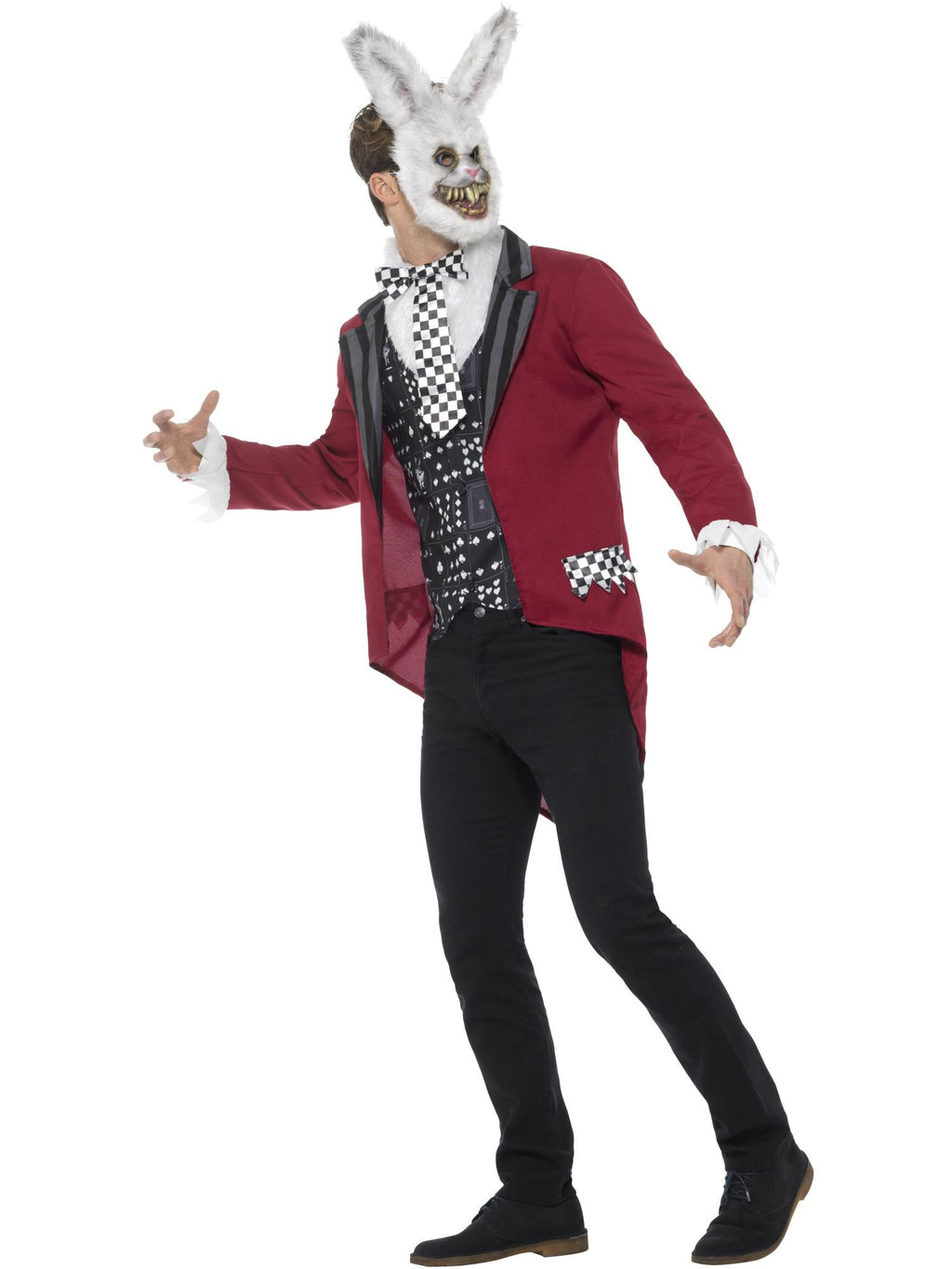 Deluxe White Rabbit Costume, Red 3