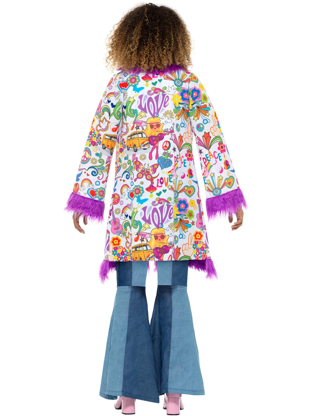 60s Groovy Hippie Coat, Multi-Coloured 2