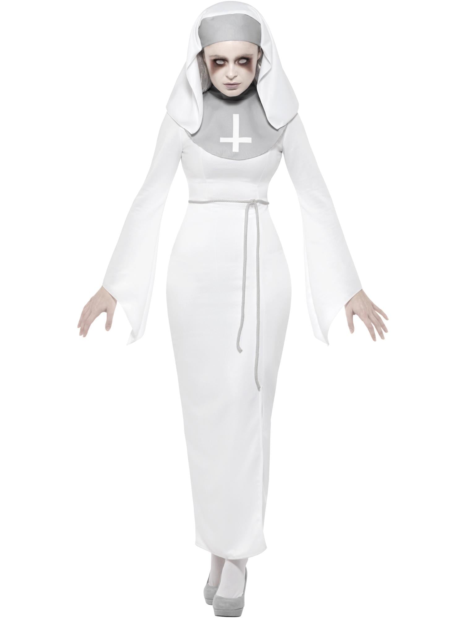 Haunted Asylum Nun Costume, White 1