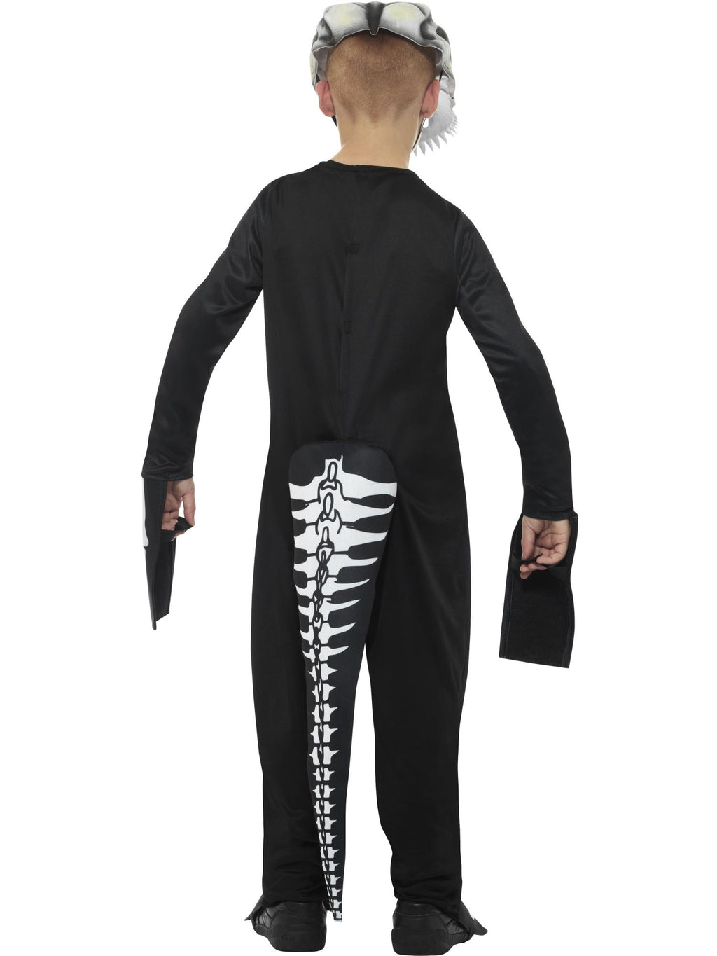 Deluxe T-Rex Skeleton Costume, Bodysuit, Black 2