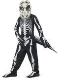 Deluxe T-Rex Skeleton Costume, Bodysuit, Black 1